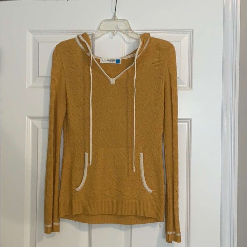 Mustard Anthropologie Sweater